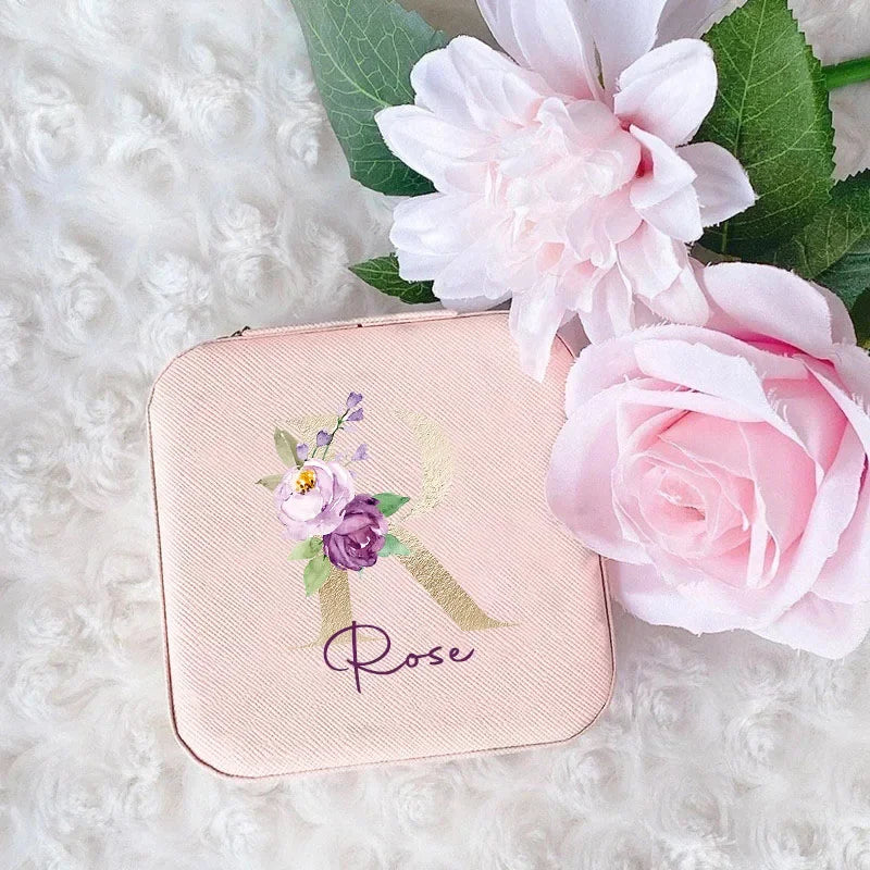 Custom Name Personalized Travel Jewelry Box | Gift