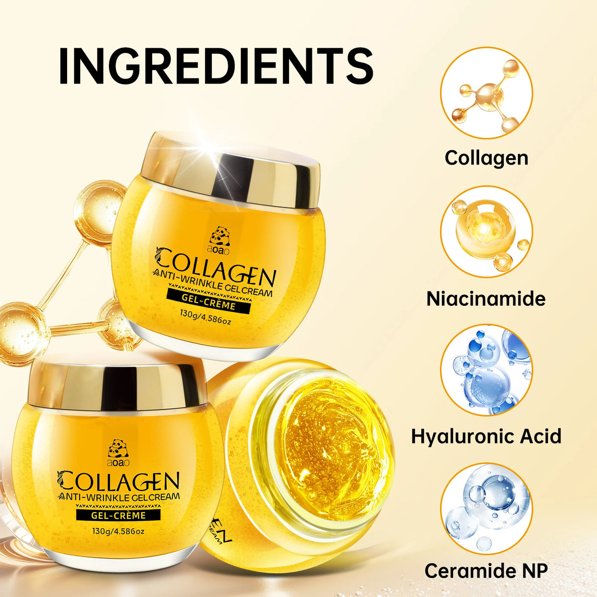 Collagen Gel Cream with Retinol & Hyaluronic Acid | Lightweight