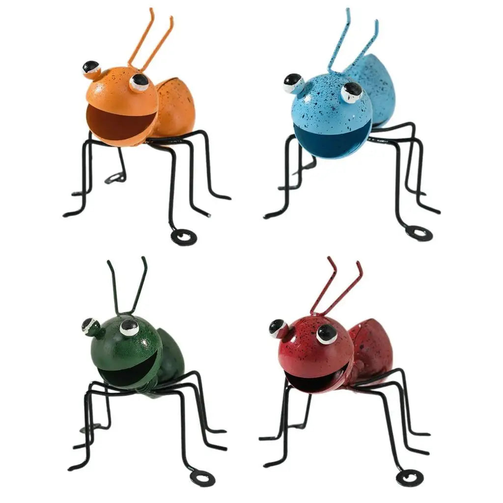 Iron Ant Wall Hanging Statue | Metal Garden Ornament Decor