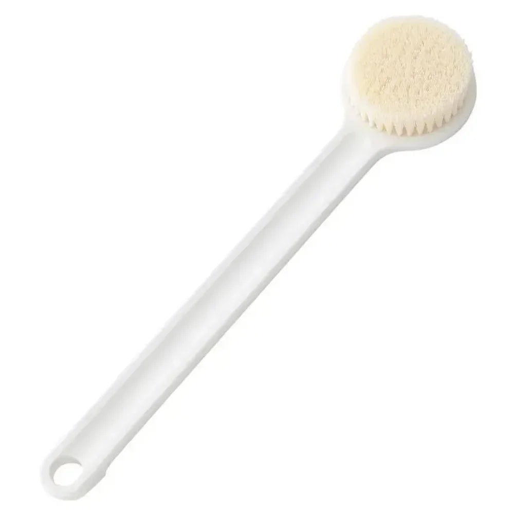 Long Handle Bath Brush – Soft Bristle Body Scrubber