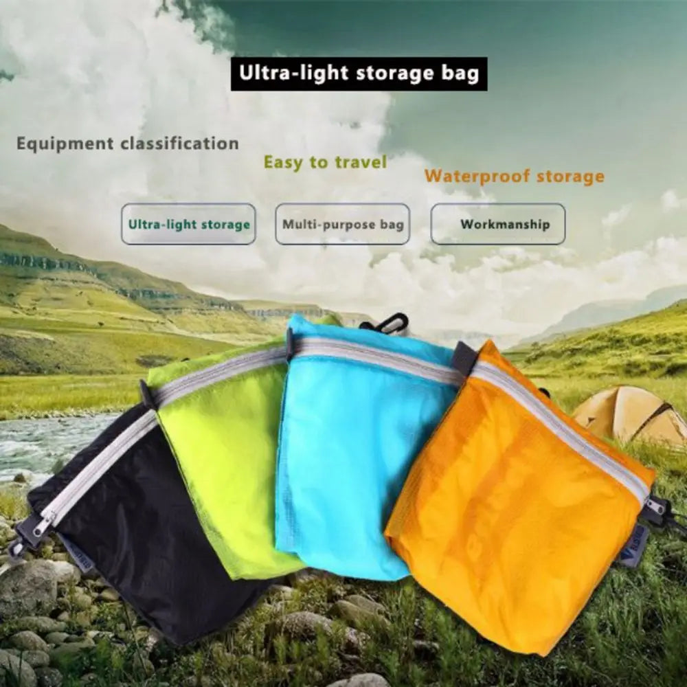 Waterproof Outdoor Pocket Pouch – Zipper & Hook, 4 Colors