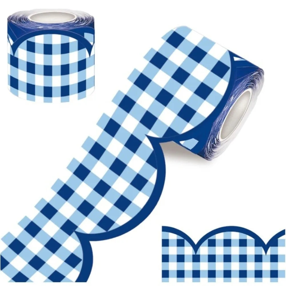Wavy Bulletin Board Border Trim Sticker – Self-Adhesive 10M