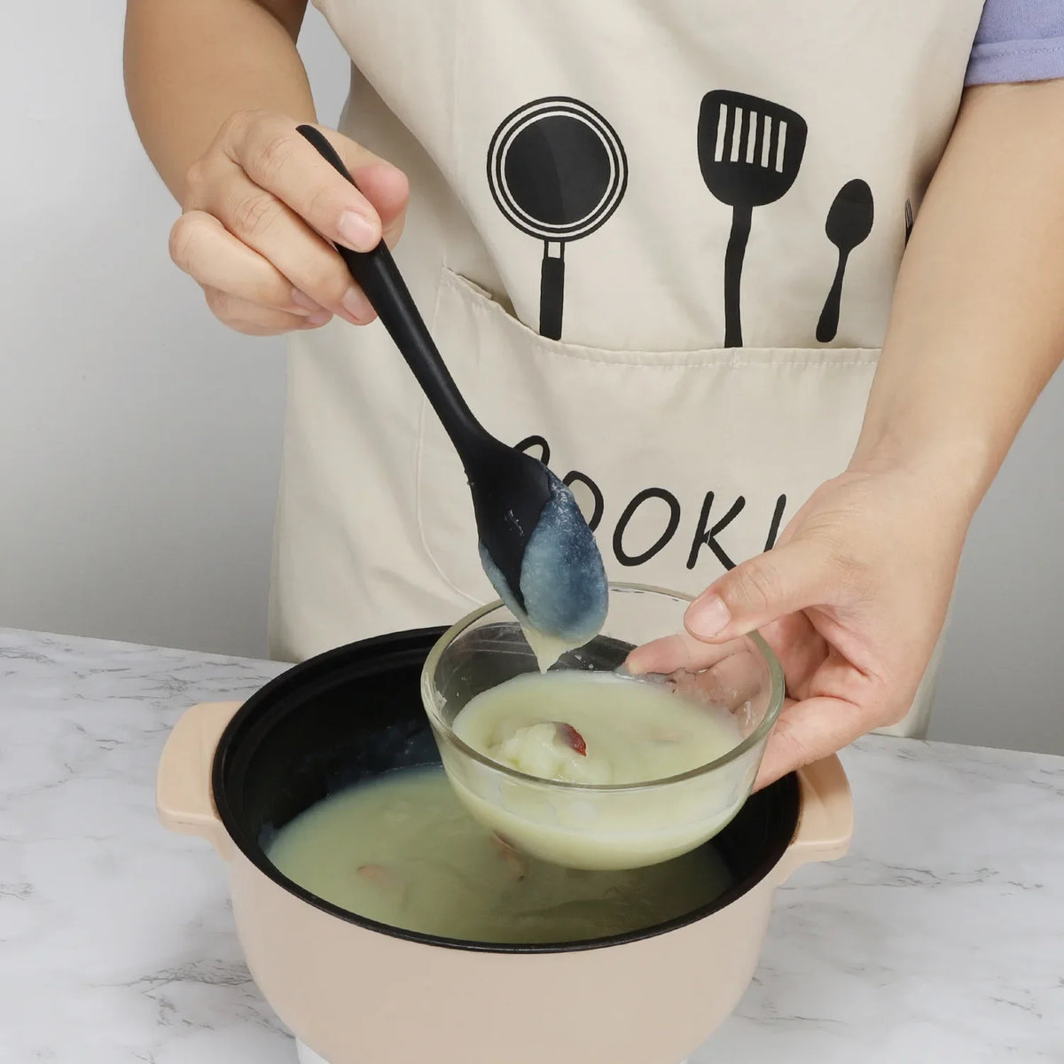 Long Handle Silicone Mini Spoon – Kitchen Mixing & Seasoning