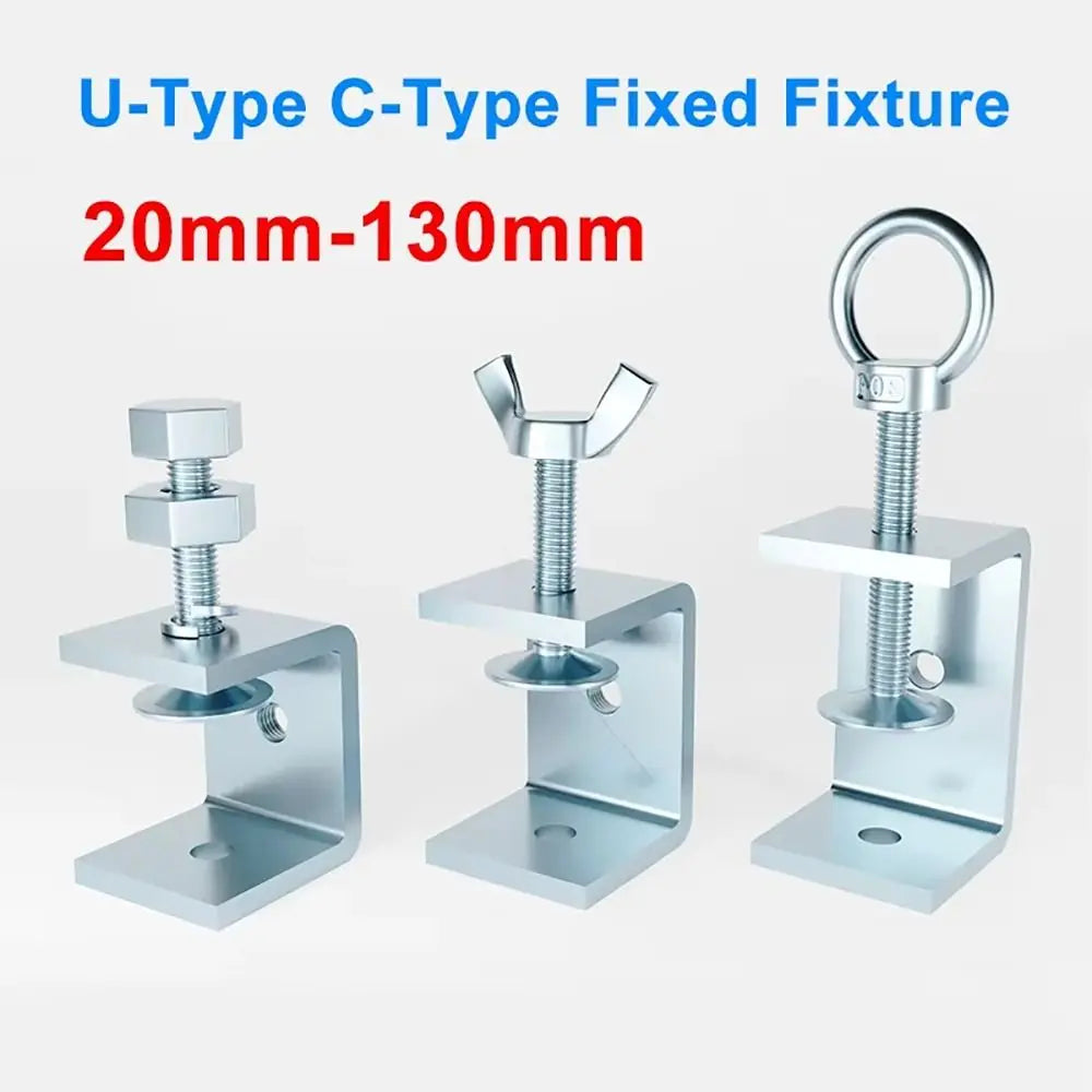 U Clamp Galvanized Carbon Steel C-Type Clip | 20–130mm