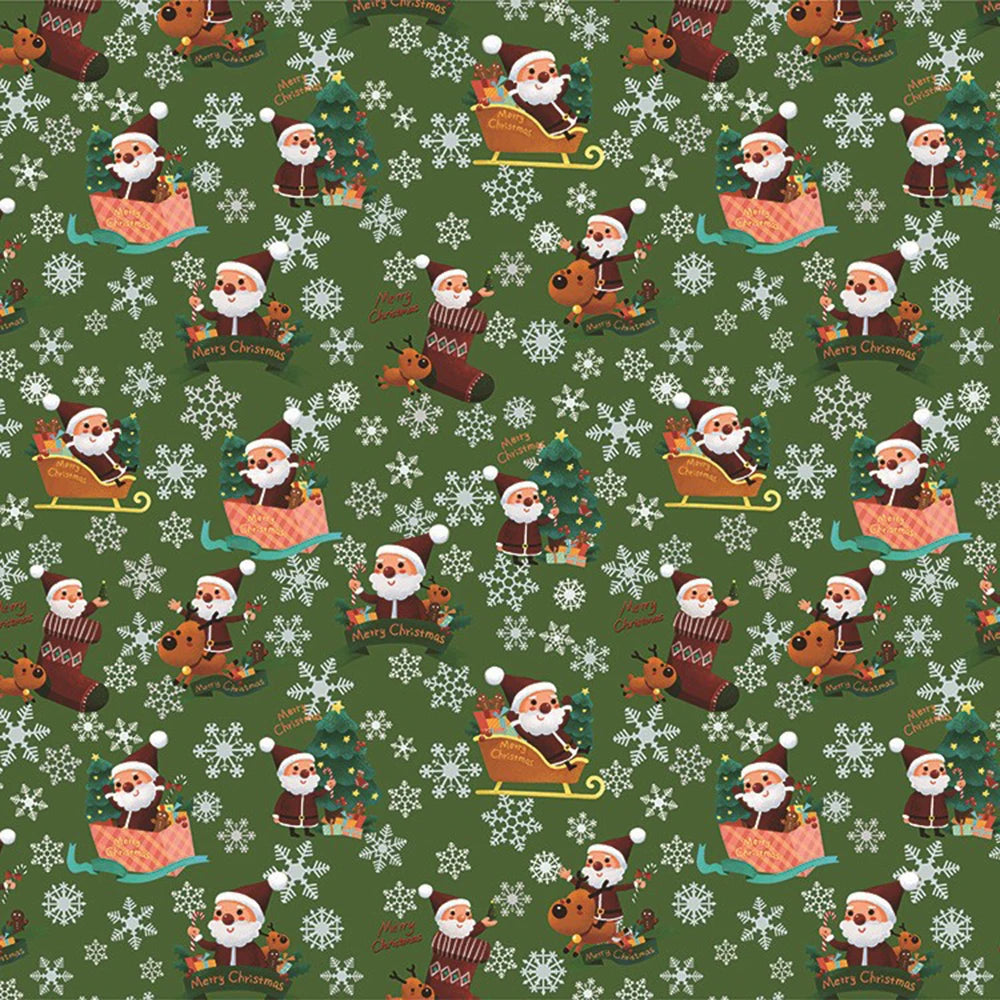 Christmas Wrapping Paper Set – 10 Festive Colorful Sheets