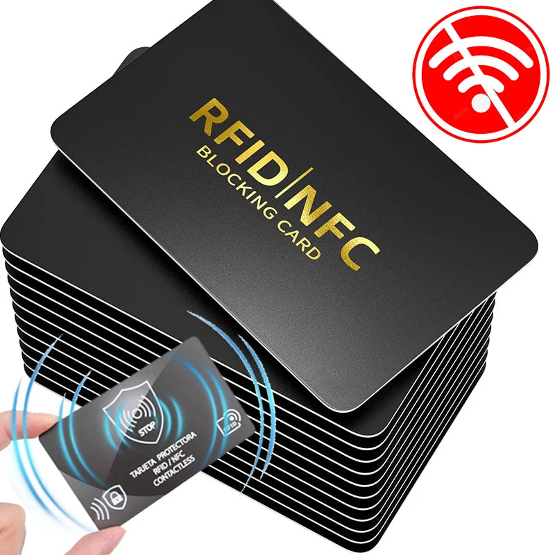 Ultra Thin RFID & NFC Blocking Card – Wallet Protector