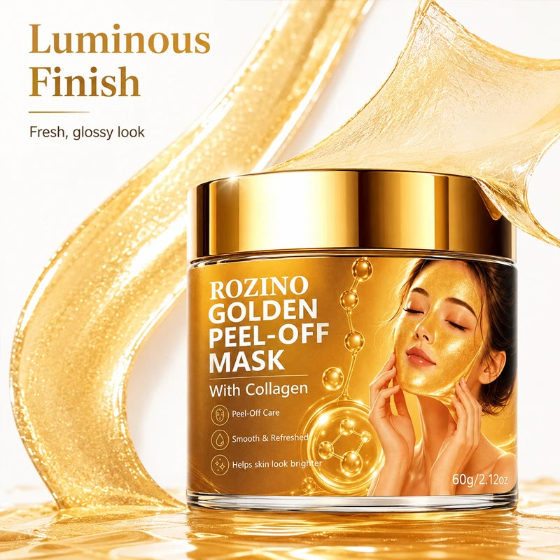 ROZINO Gold Collagen Peel-Off Face Mask 60g – Moisturizing