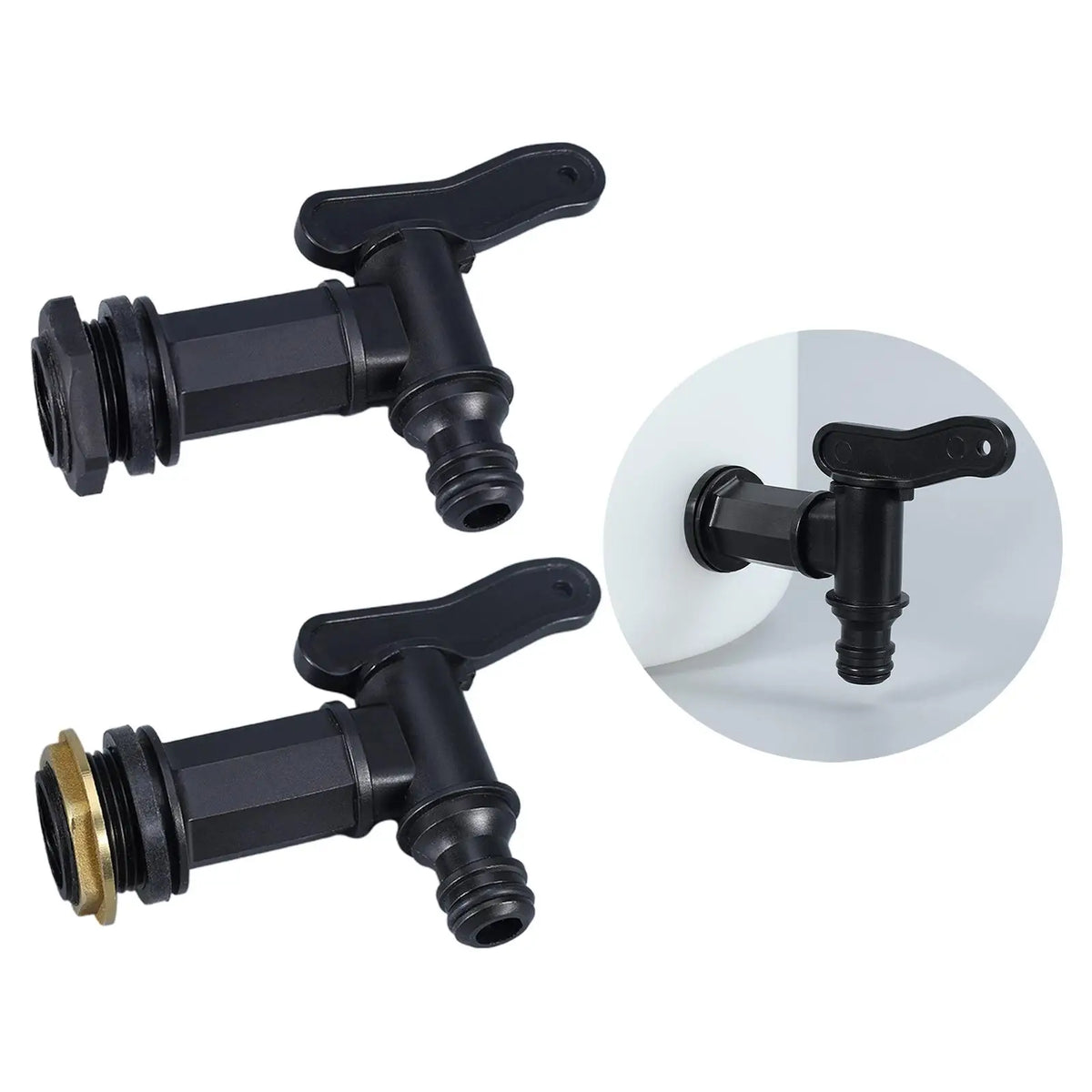 Kesoto Water Butt Tap Barrel Adaptor | Garden Tank Fitting