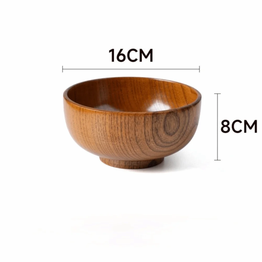 Japanese Handmade Wooden Bowl – Soup, Salad & Serving