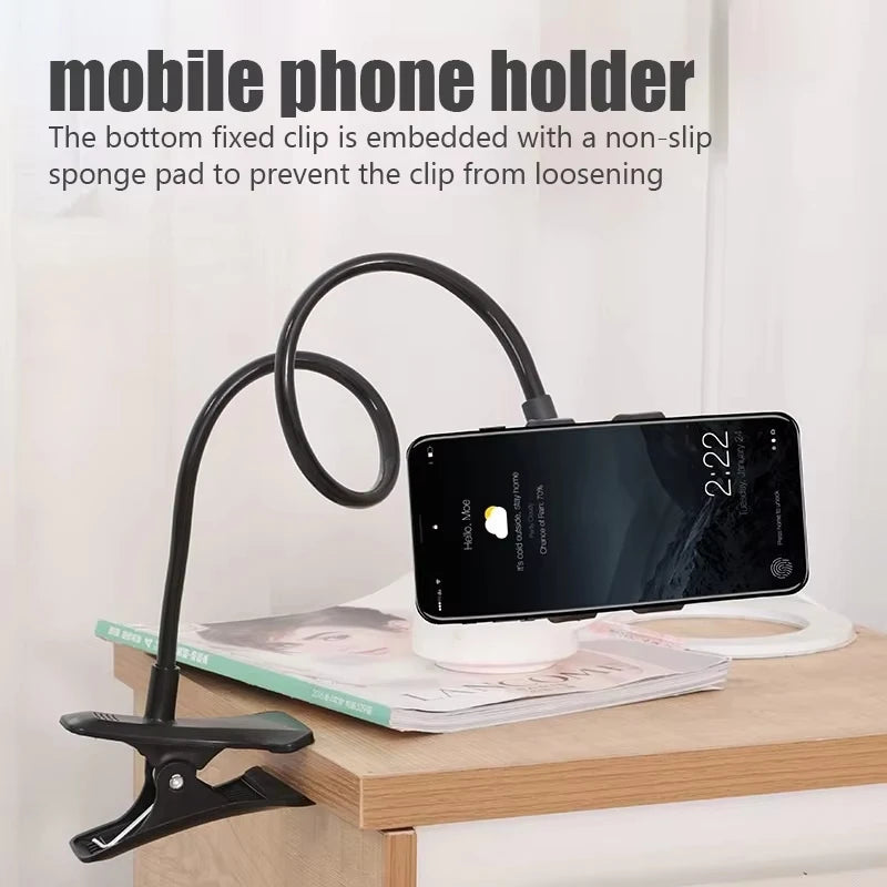 360° Flexible Gooseneck Phone Holder Clip Mount Stand