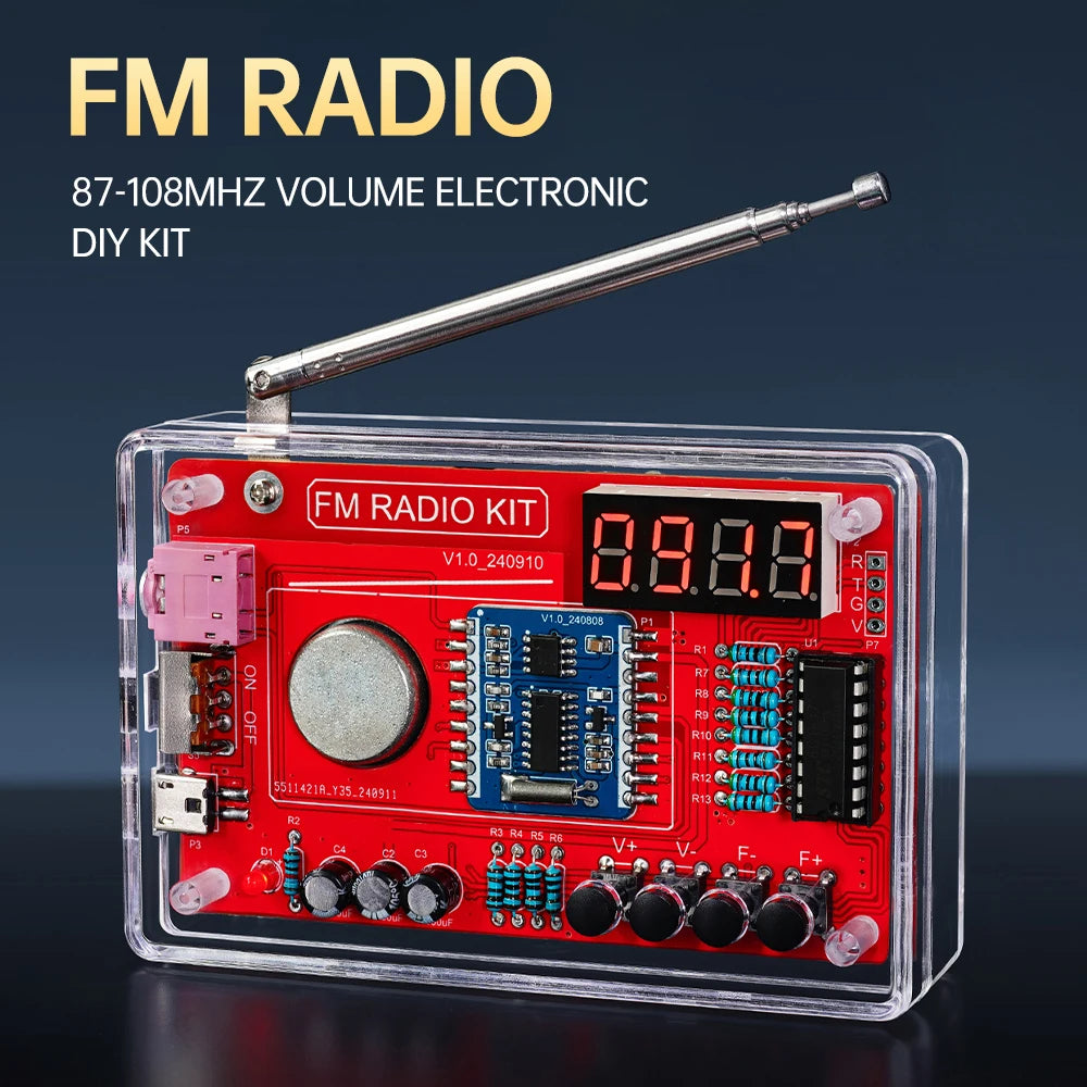RDA5807 FM Radio DIY Soldering Kit – 87-108MHz School Kit