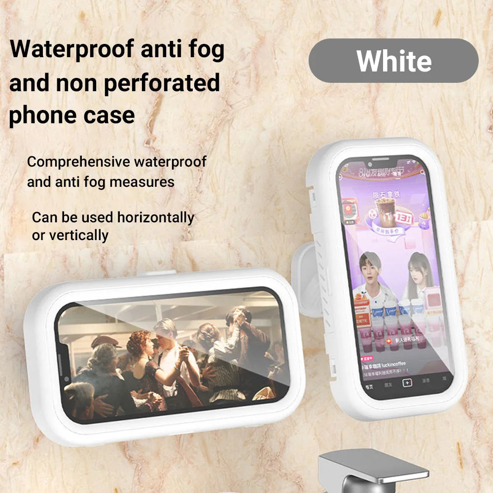 Waterproof Shower Phone Holder | Anti-Fog HD 360° Rotate