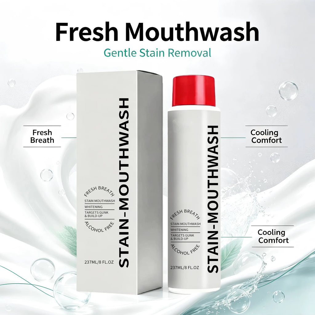 Alcohol-Free Whitening Mouthwash – Anti-Plaque Fresh Breath