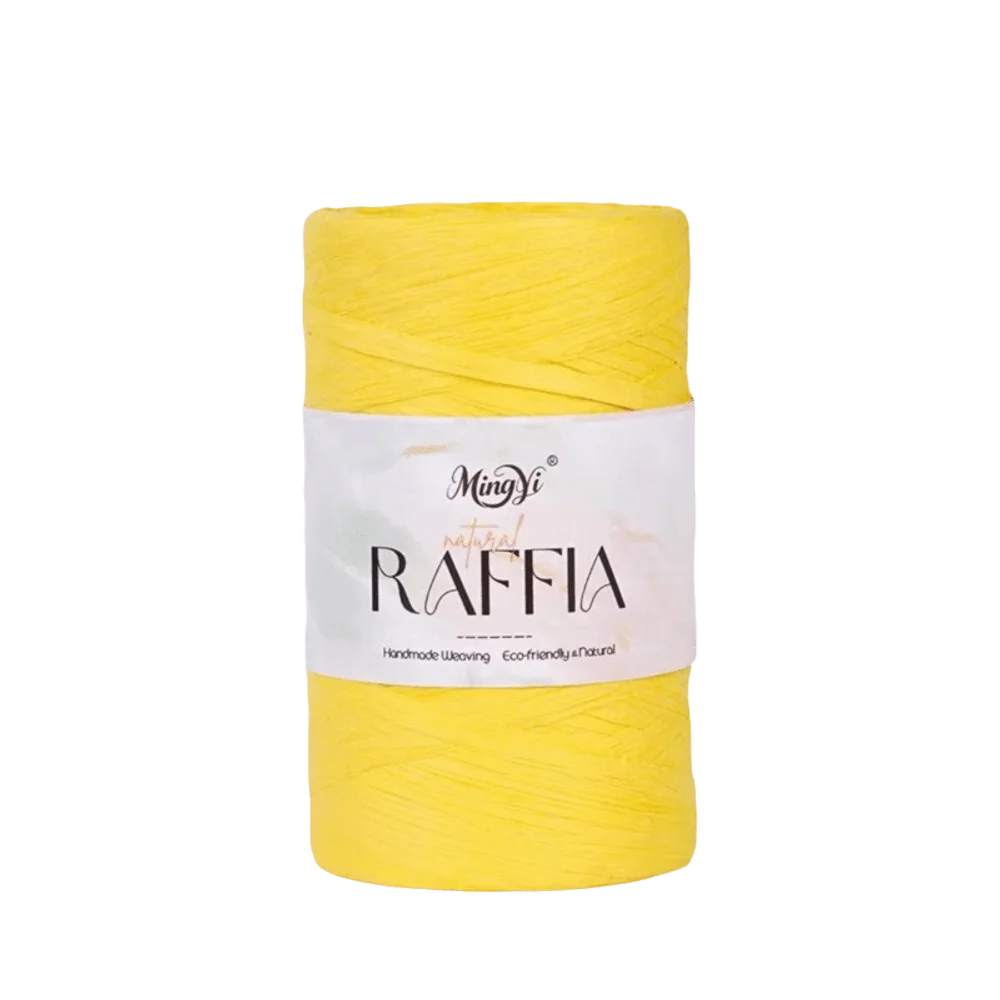 Multi-Color Raffia Yarn – 100% Bamboo Fiber Knitting Cord 100g