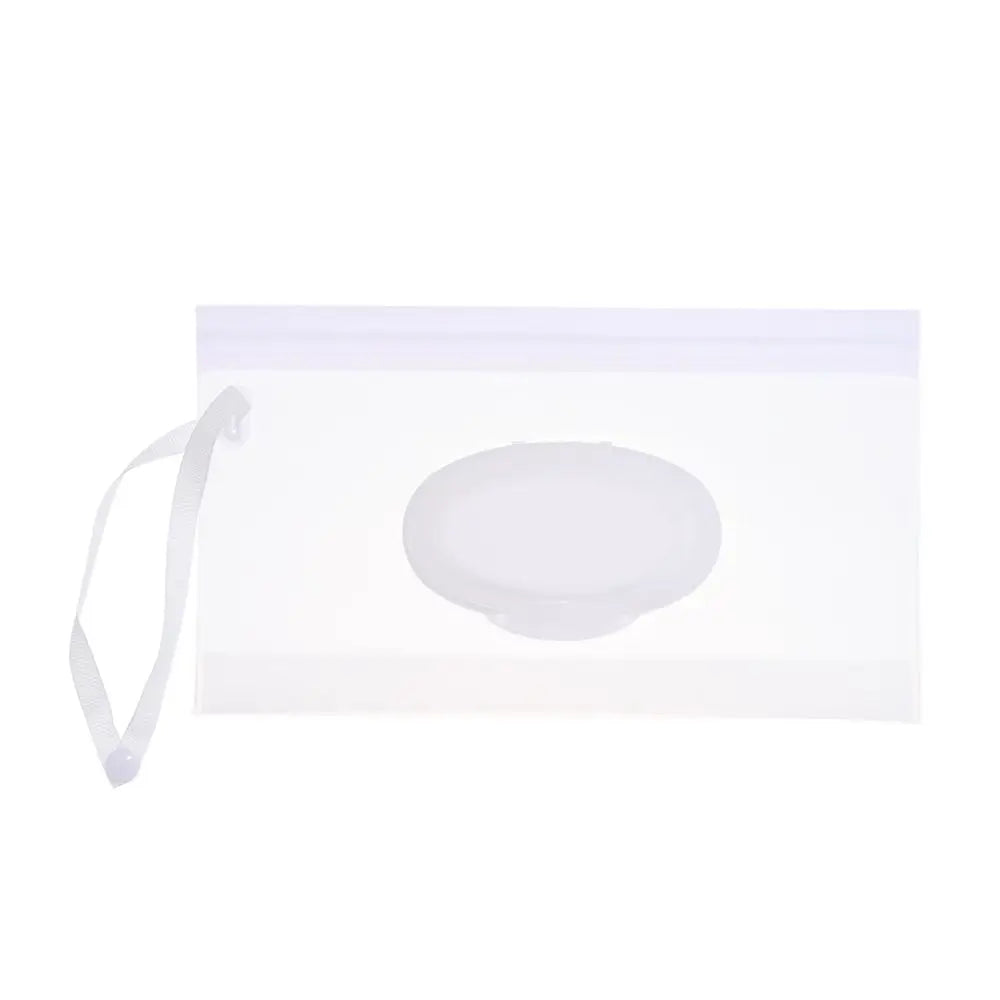 Flip Cover Wet Wipes Bag with Snap-Strap | Portable Pouch