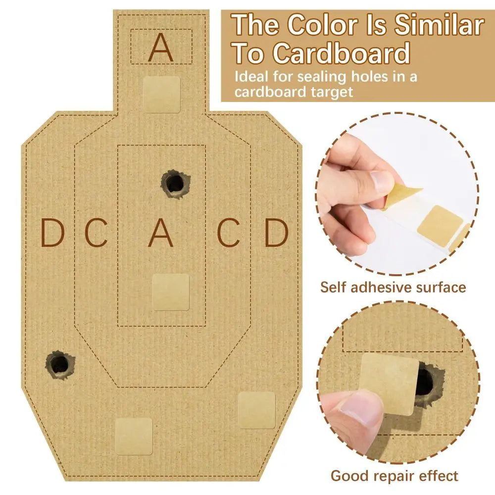 1000-Pack Self-Adhesive Square Shooting Target Pasters
