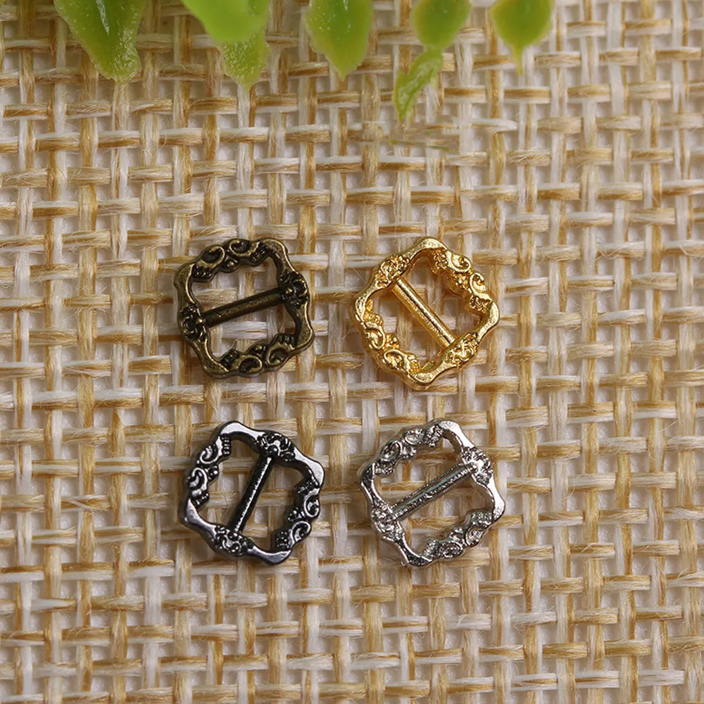 Mini Metal Tri-Glide Doll Buckles 20/40pcs – DIY Bag & Belt