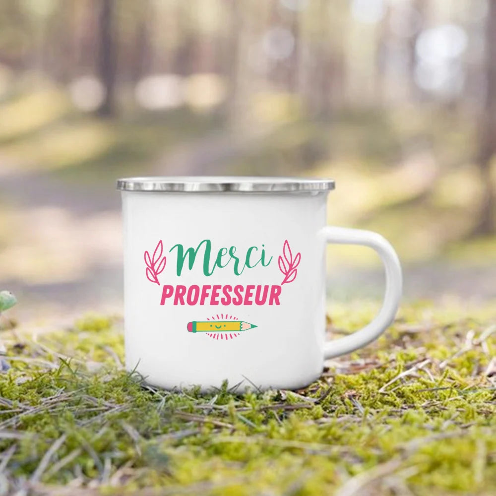 Teacher Appreciation Enamel Mug – Graduation Thank You Gift