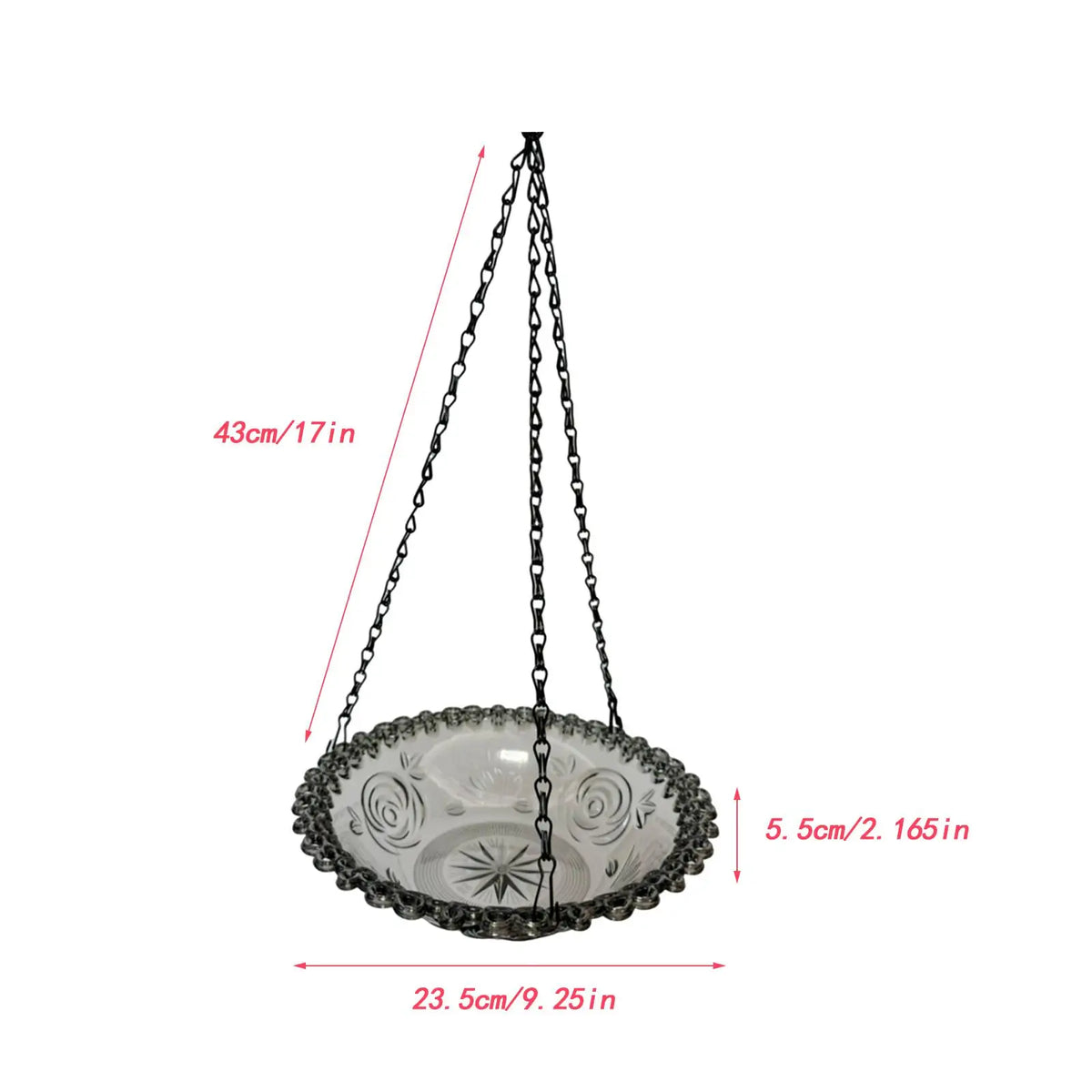 Kesoto Hanging Bird Feeder Tray – Outdoor Platform & Bird Bath