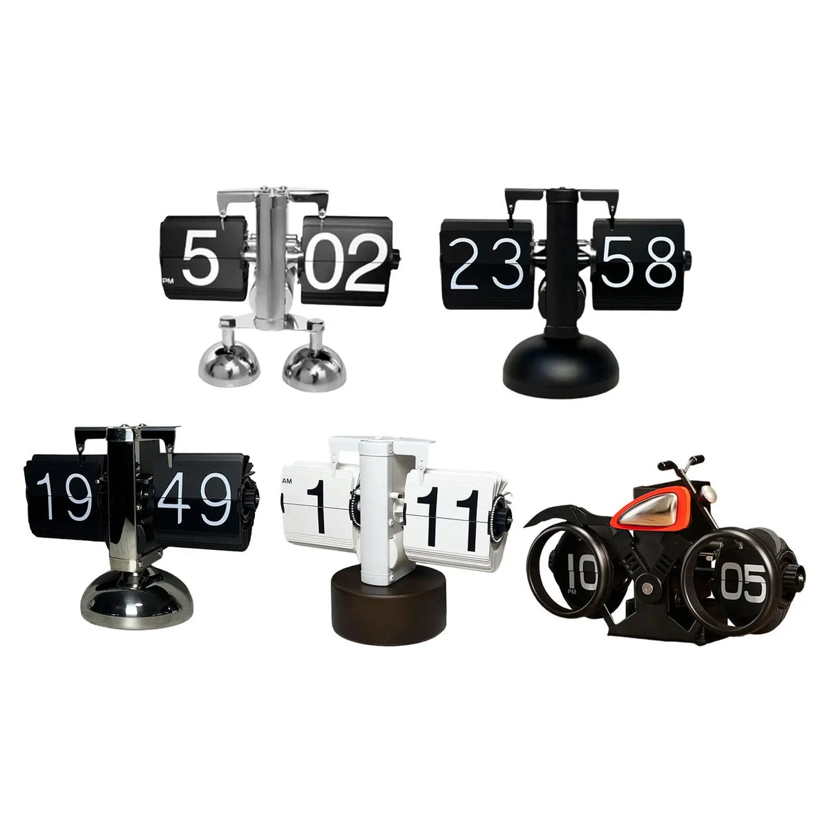 Retro Mechanical Flip Down Desk Clock | Home & Office Décor