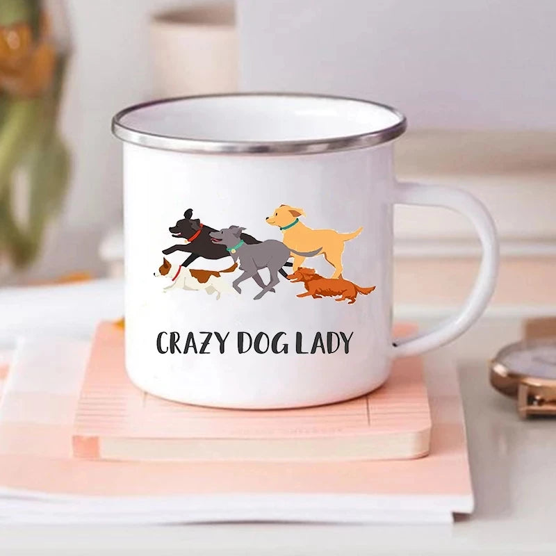 "6 Signs You're Secretly a Cat" Funny Enamel Coffee Mug