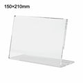 A4/A5 Clear Acrylic L-Type Table Sign & Menu Display Stand