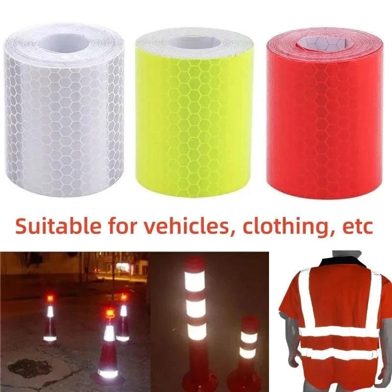 Reflective Warning Tape Sticker 5cm x 100cm – Car Safety Strip