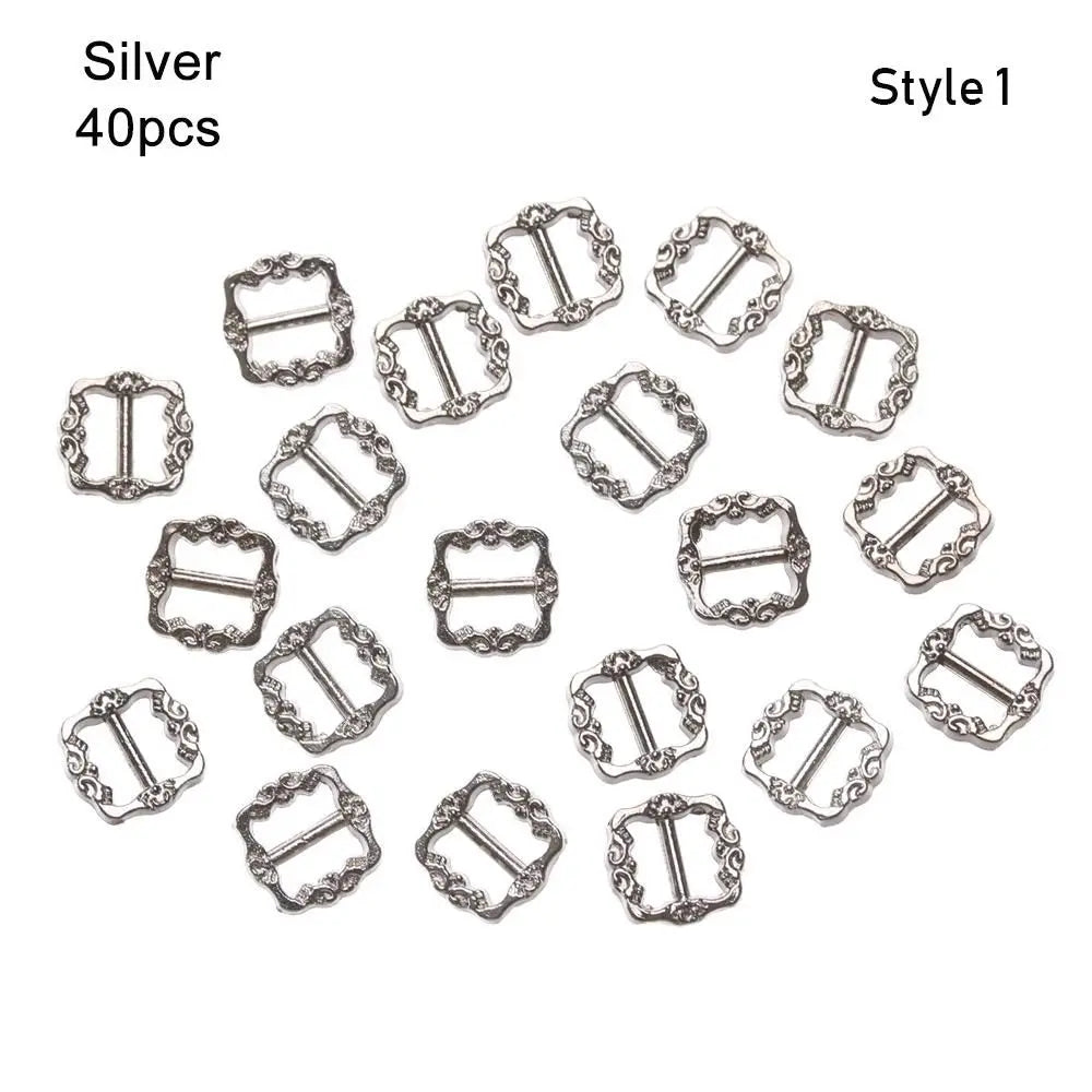 Mini Metal Doll Buckles Tri-Glide Belt DIY Accessories 20/40pcs