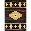 Southwestern Aztec Printed Area Rug – Non-Slip Rectangle Carpet