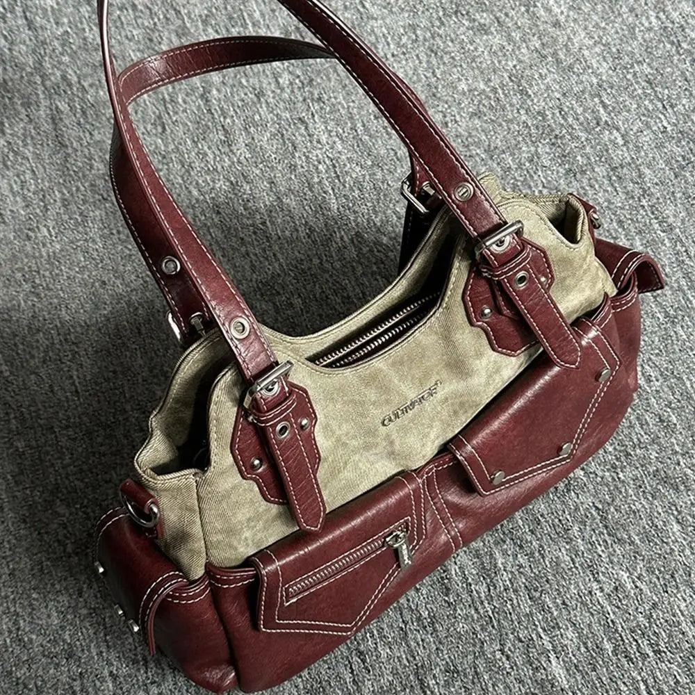 Women's PU Leather Shoulder Bag – Large Capacity Backpack