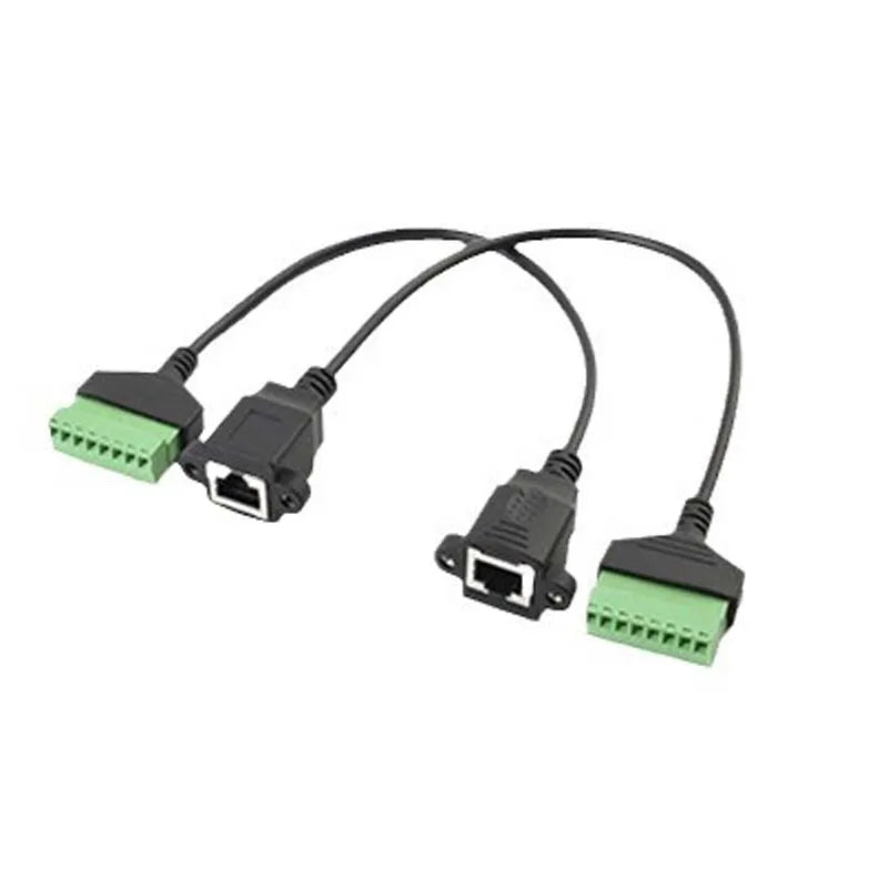 RJ45 Ethernet Female Adapter Cable – No-Solder Pure Copper LAN