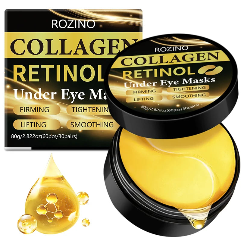 ROZINO Retinol Eye Mask 60 Pcs – Collagen & Hydration