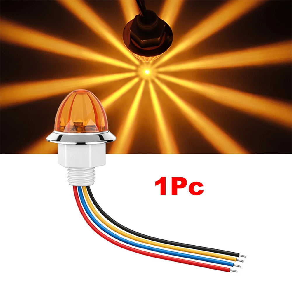 LED Side Marker Lights 12V–24V for Truck Trailer Van | 1–2 Pack