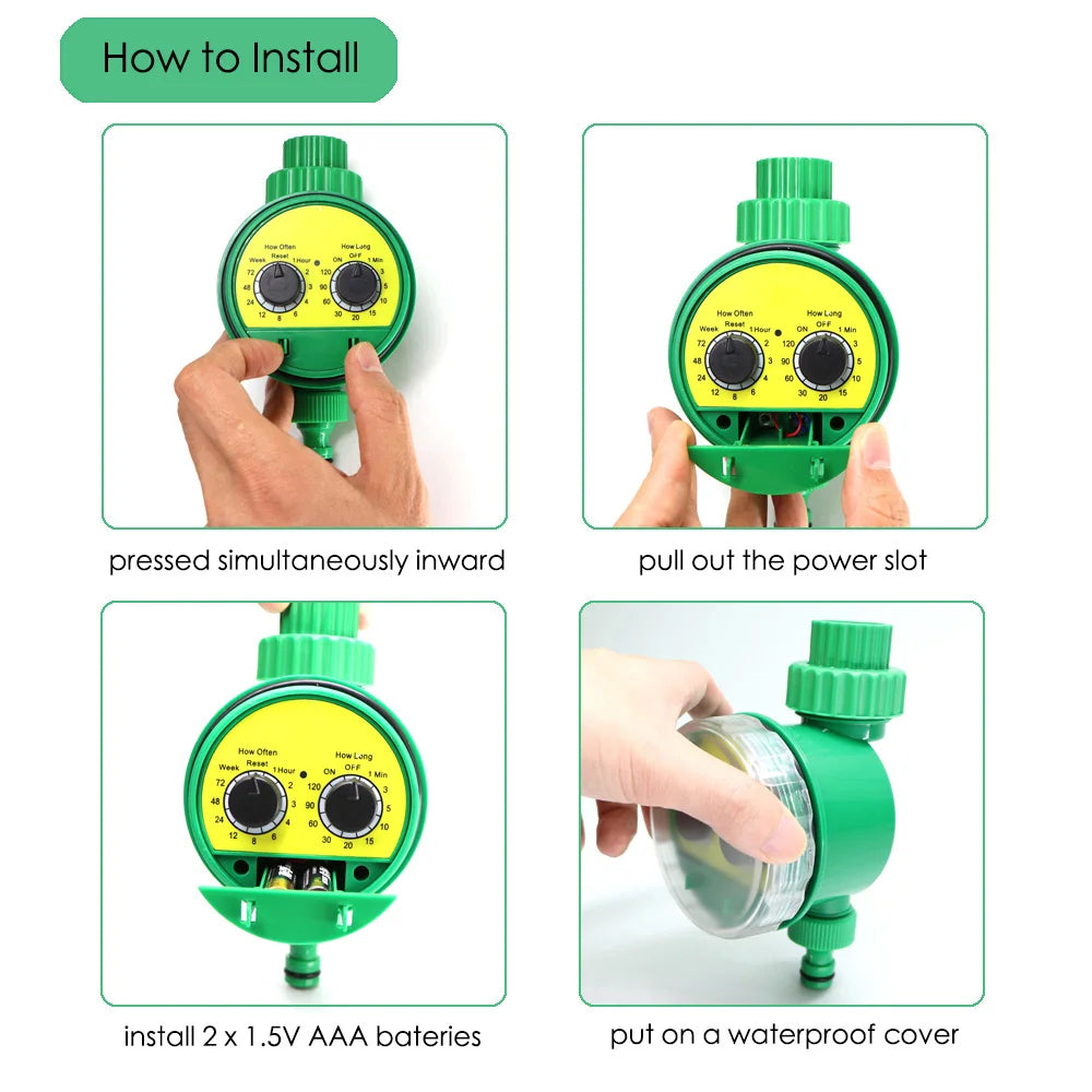 Programmable Garden Water Timer – Auto Faucet Hose Controller