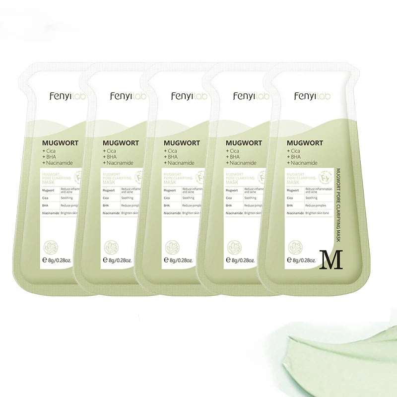 LAIKOU Mugwort Pore Clarifying Mud Mask 5-Pack | Oil Control