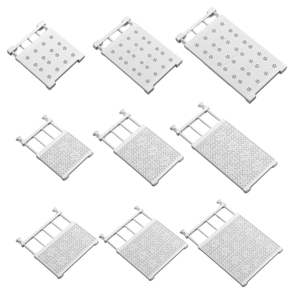 Extendable Closet Tension Shelf Rod & Storage Rack Organizer