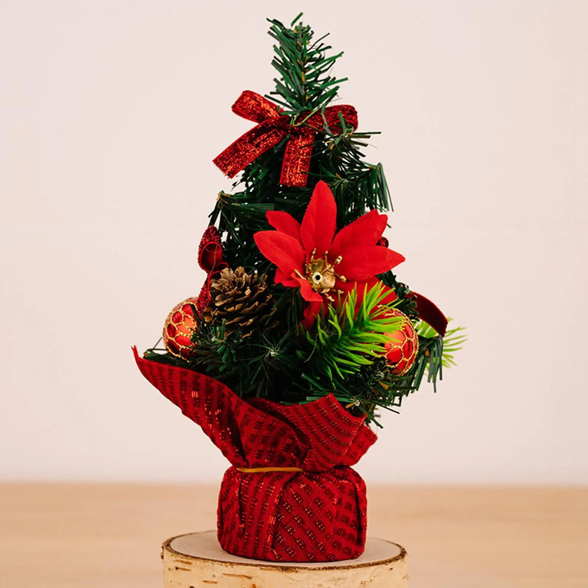 MagiDeal Mini Tabletop Christmas Tree Centerpiece – 8.66"