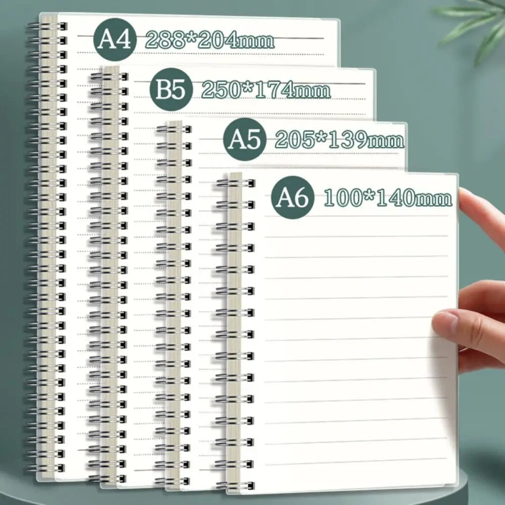 Spiral Coil Notebook A4/A5/A6/B5 – Grid, Lined & Blank Pages