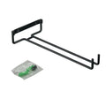 Wall-Mounted Iron Stemware Holder – Black Goblet Rack