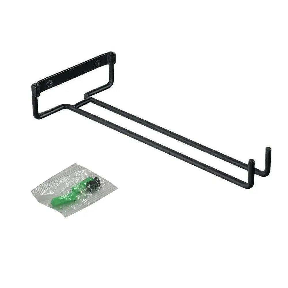 Wall Mounted Iron Stemware Holder – Black Wine Glass Rack