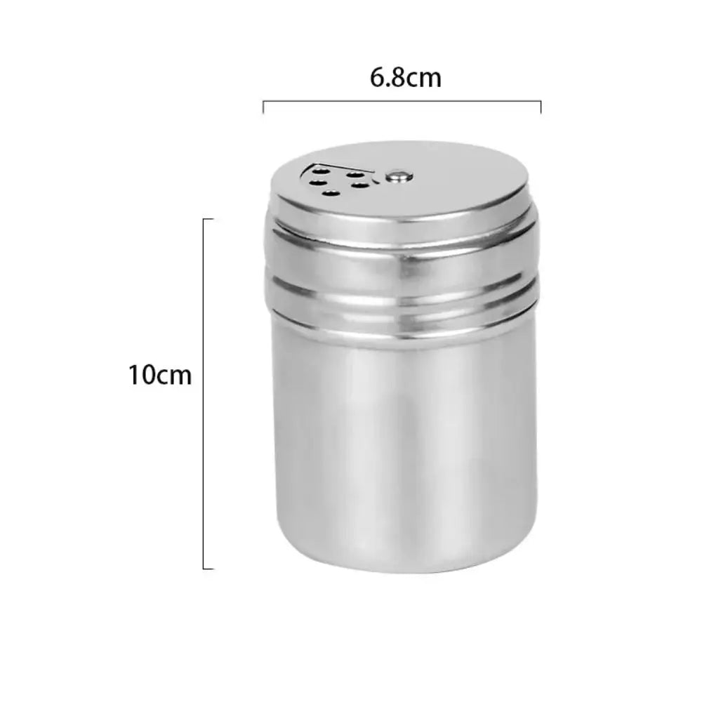 Stainless Steel Spice Shaker Jar | Rotating Lid – 3 Sizes