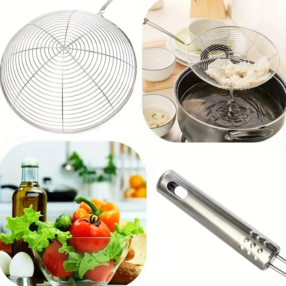 Stainless Steel Skimmer Strainer Ladle | Pasta & Frying