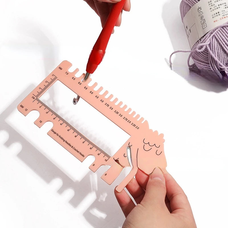 Sheep Head Knitting Needle & Crochet Hook Gauge – US/UK/CA