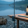 Folding Aluminum Camping Lantern Holder Stand with Hooks
