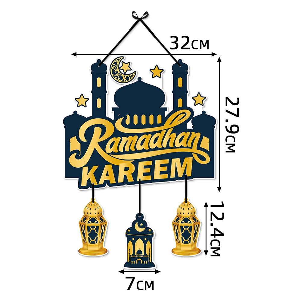 Eid Mubarak Door Hanging Decoration | Ramadan Party Sign