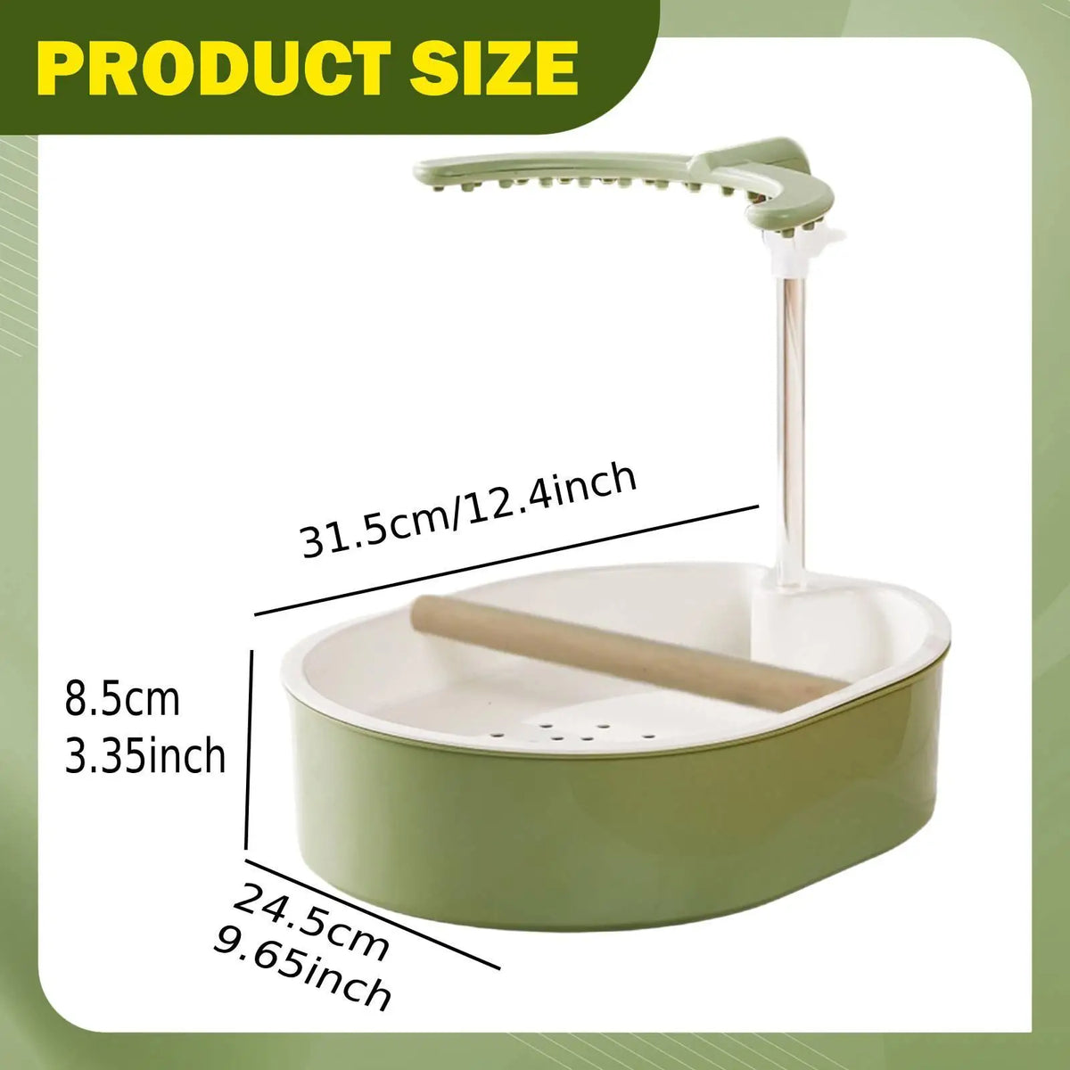 Automatic Bird Bath Shower for Parakeet Cockatiel Lovebird