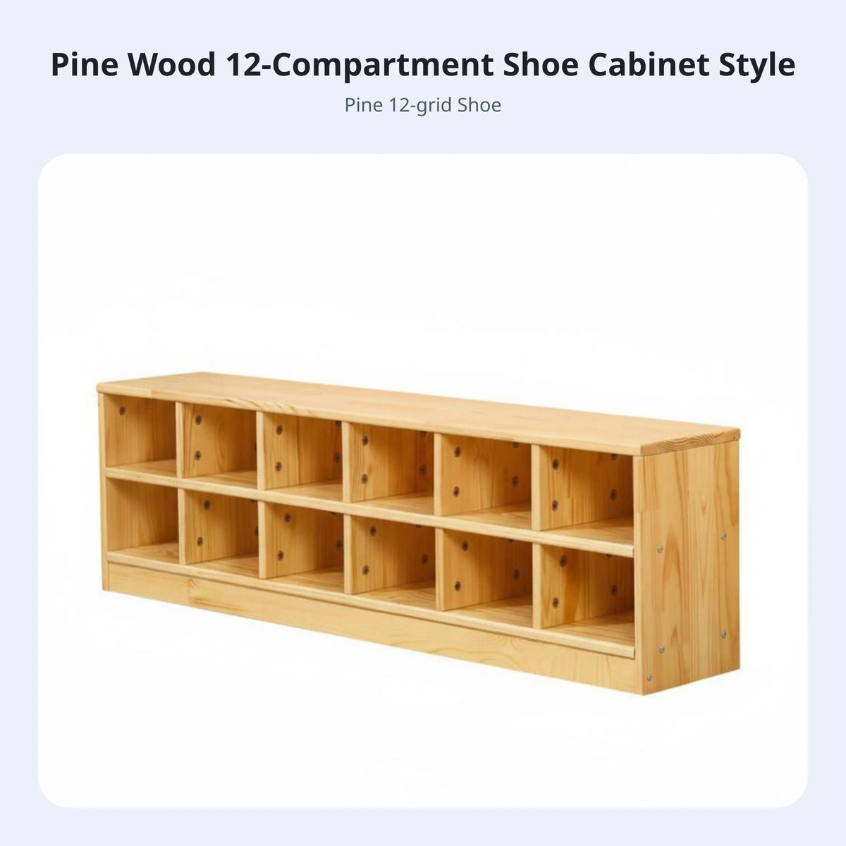 Wooden Multi-Compartment Kids Shelf | Playroom Organizer