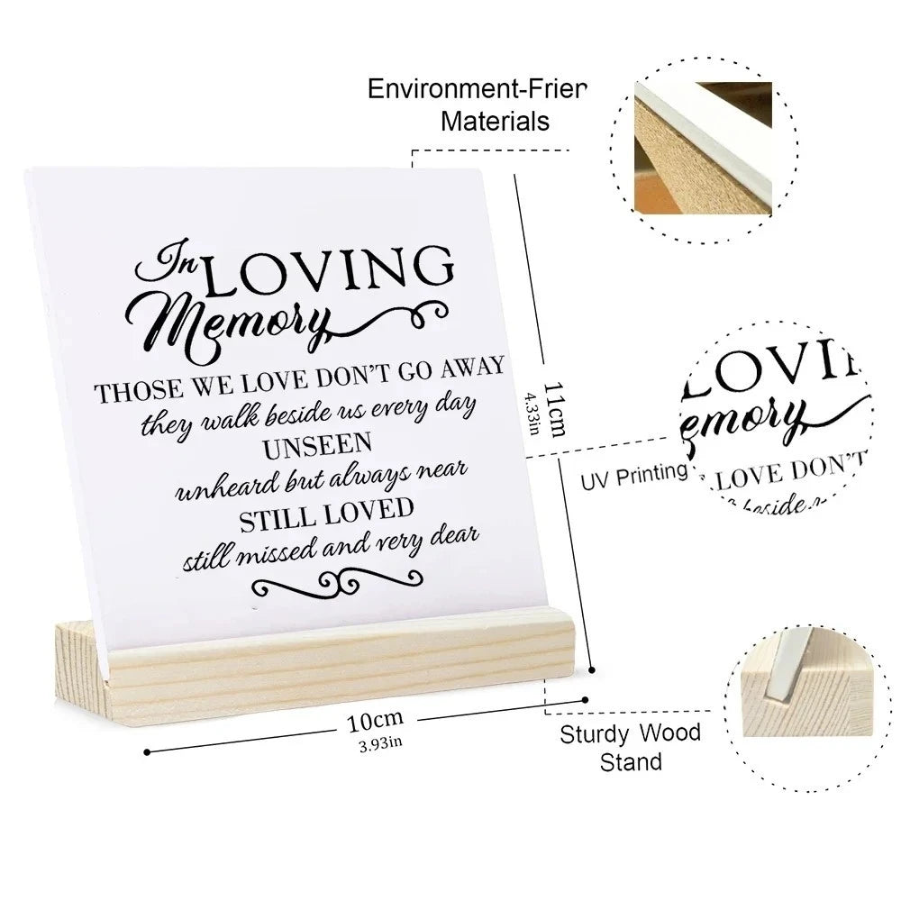 Thank You Teacher Ceramic Plaque Sign | Wood Stand Tabletop Decor