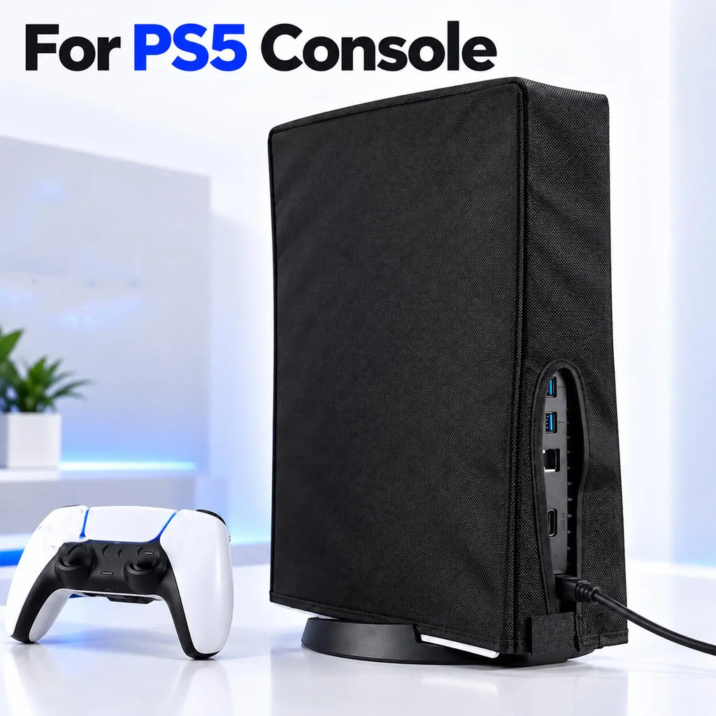PS5 Oxford Fabric Dust Cover – Waterproof & Scratch-Resistant