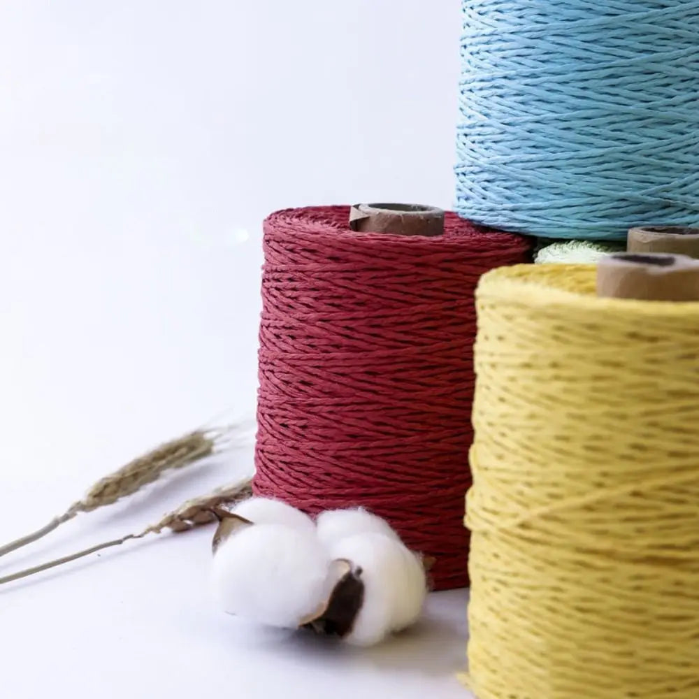 Raffia Straw Yarn 280–300m Roll | DIY Crochet & Knitting
